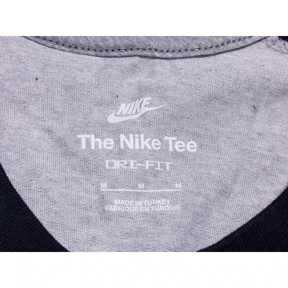 NIKE UCF Knights‎ Script Raglan T-Shirt Gray Black Men's Medium M